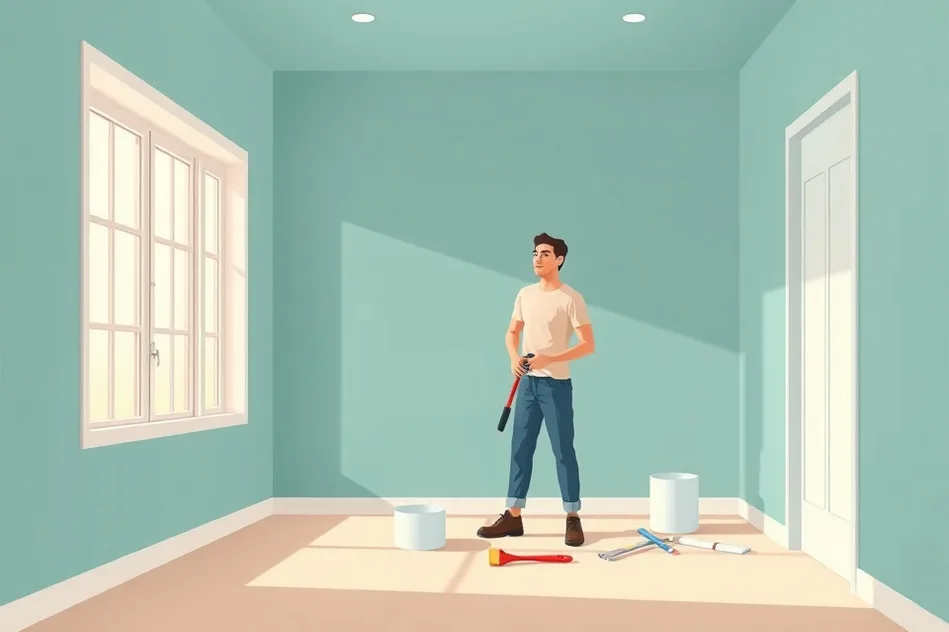 Intérieur rénové après travaux de peinture à Épinay-sur-Seine